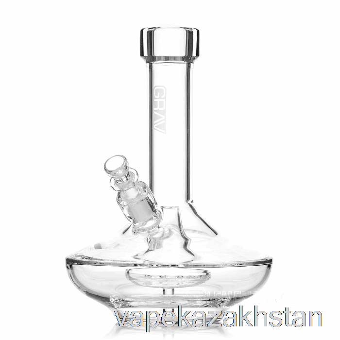 Vape Disposable GRAV Small Wide Base Water Pipe Clear